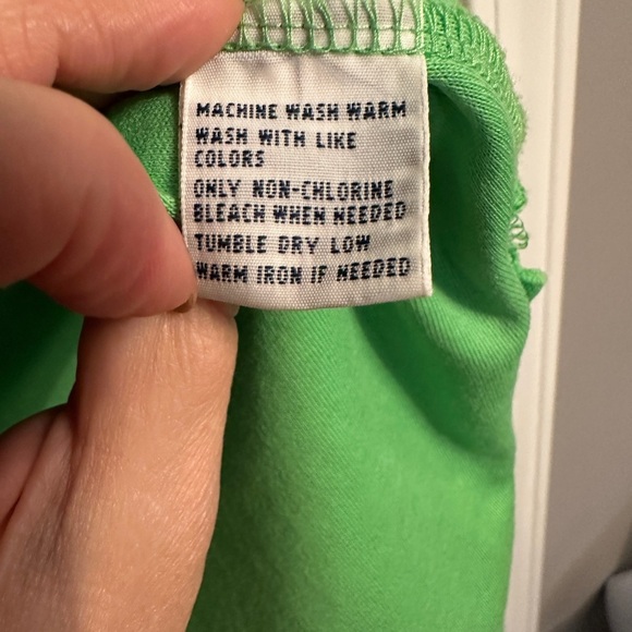 Polo by Ralph Lauren Size L Lime Green Short Sleeve Pink Pony - Picture 6 of 8